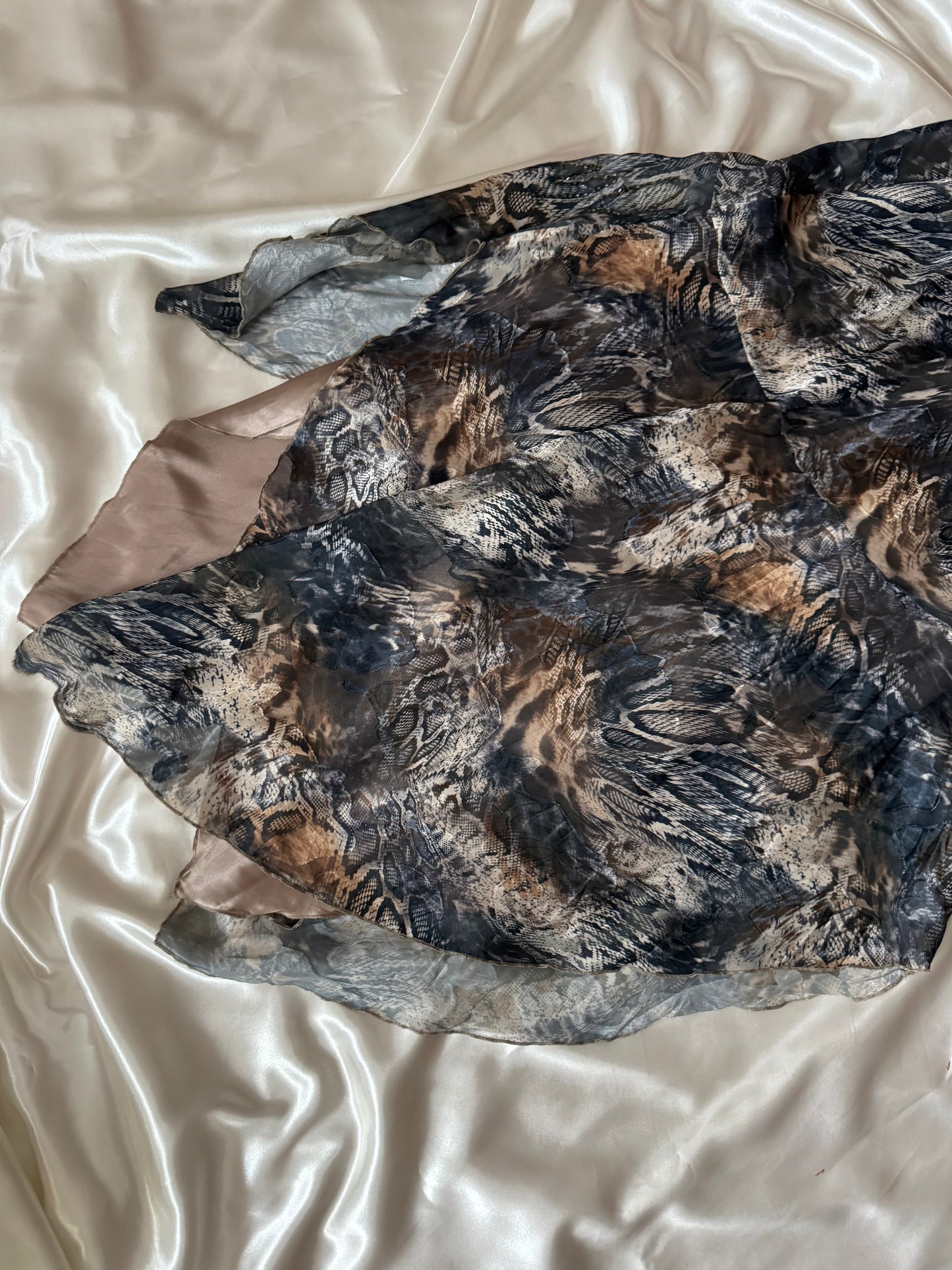 Stunning Snake Pattern Vintage Dress