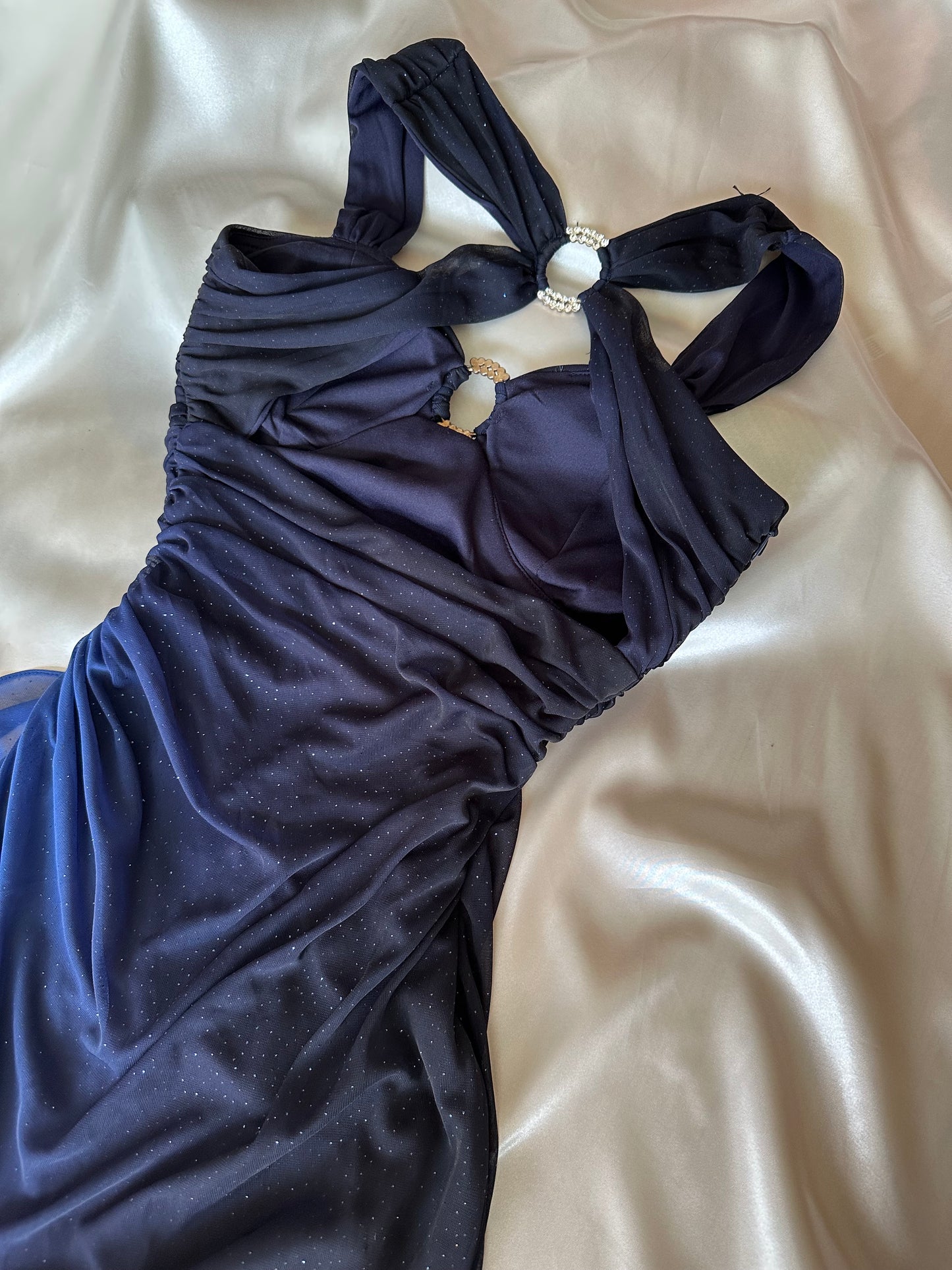 Sparkly Ombre Blue Vintage Dress