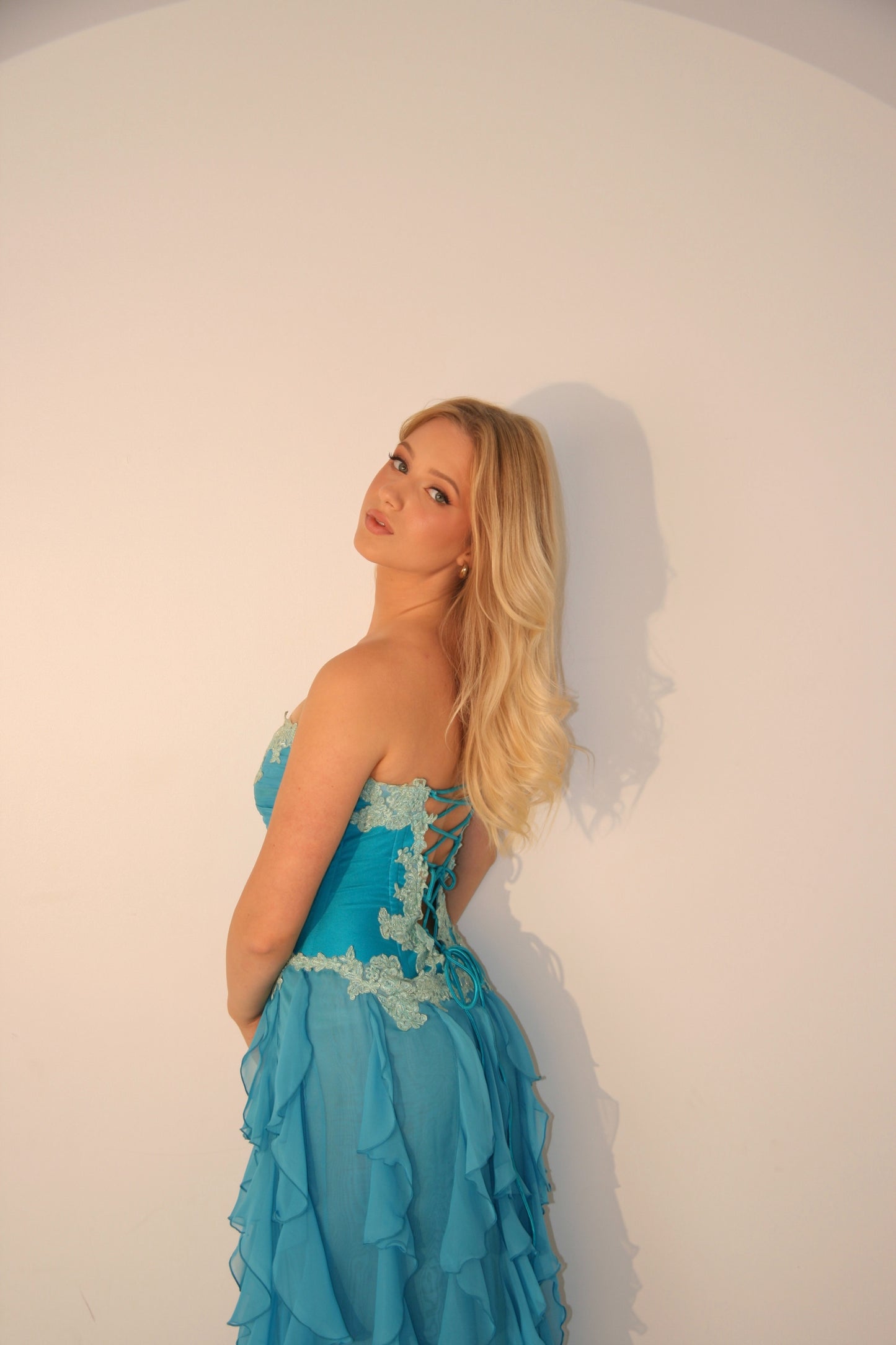 Catwalk Collection London Blue Corset Dress