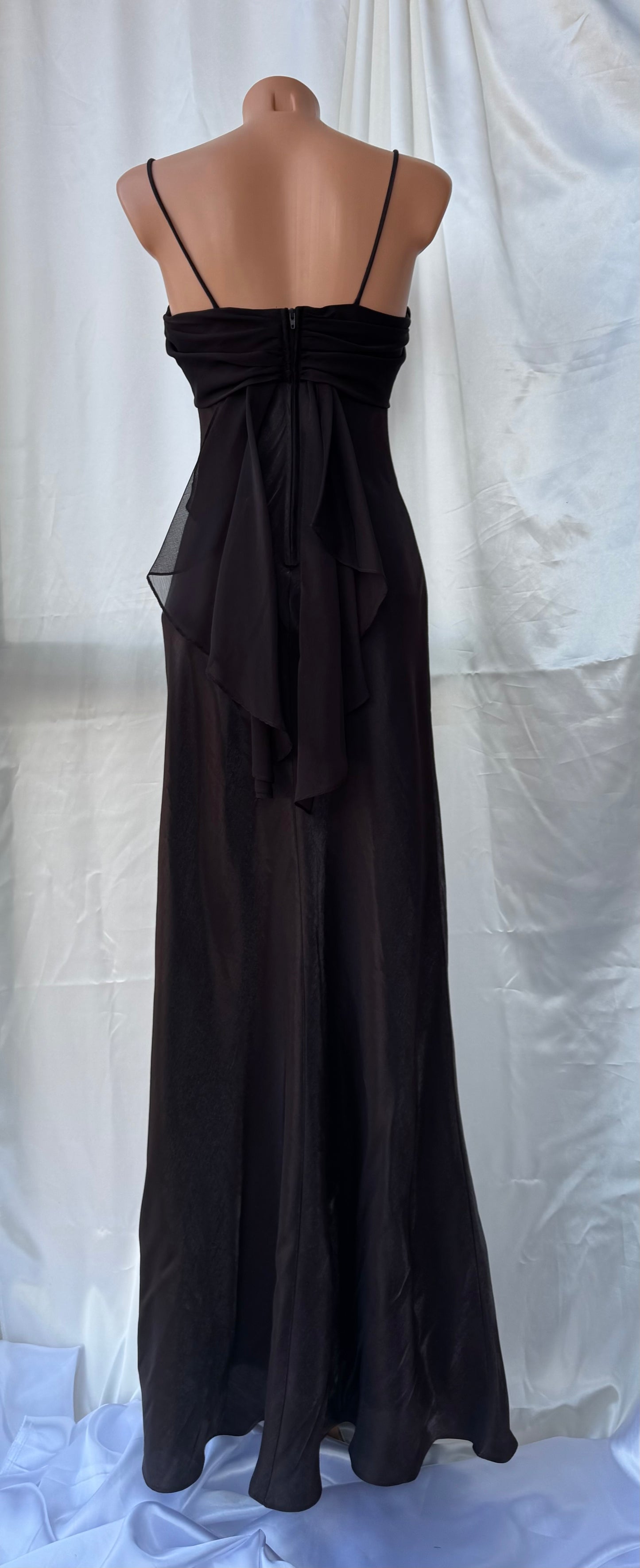 Elegant Brown Vintage Dress