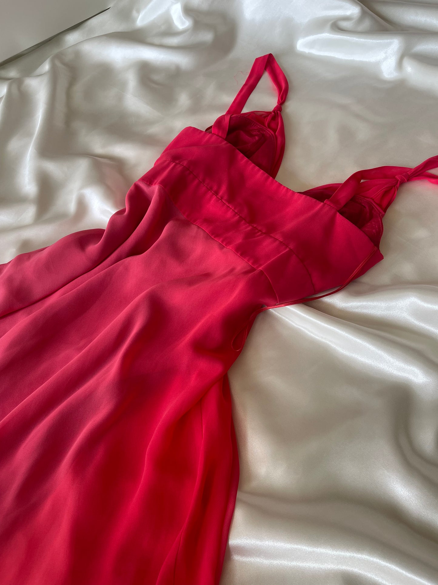 Red Ombre Mini Vintage Dress