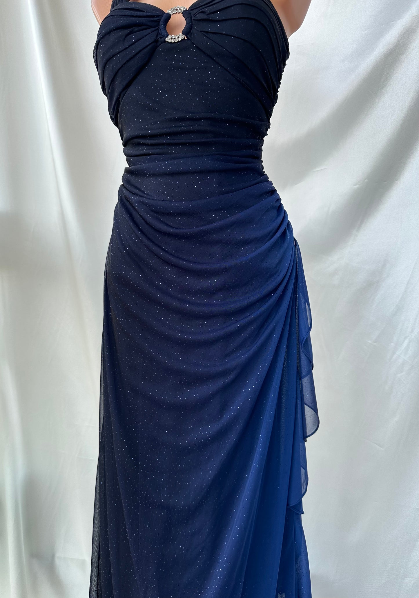 Sparkly Ombre Blue Vintage Dress