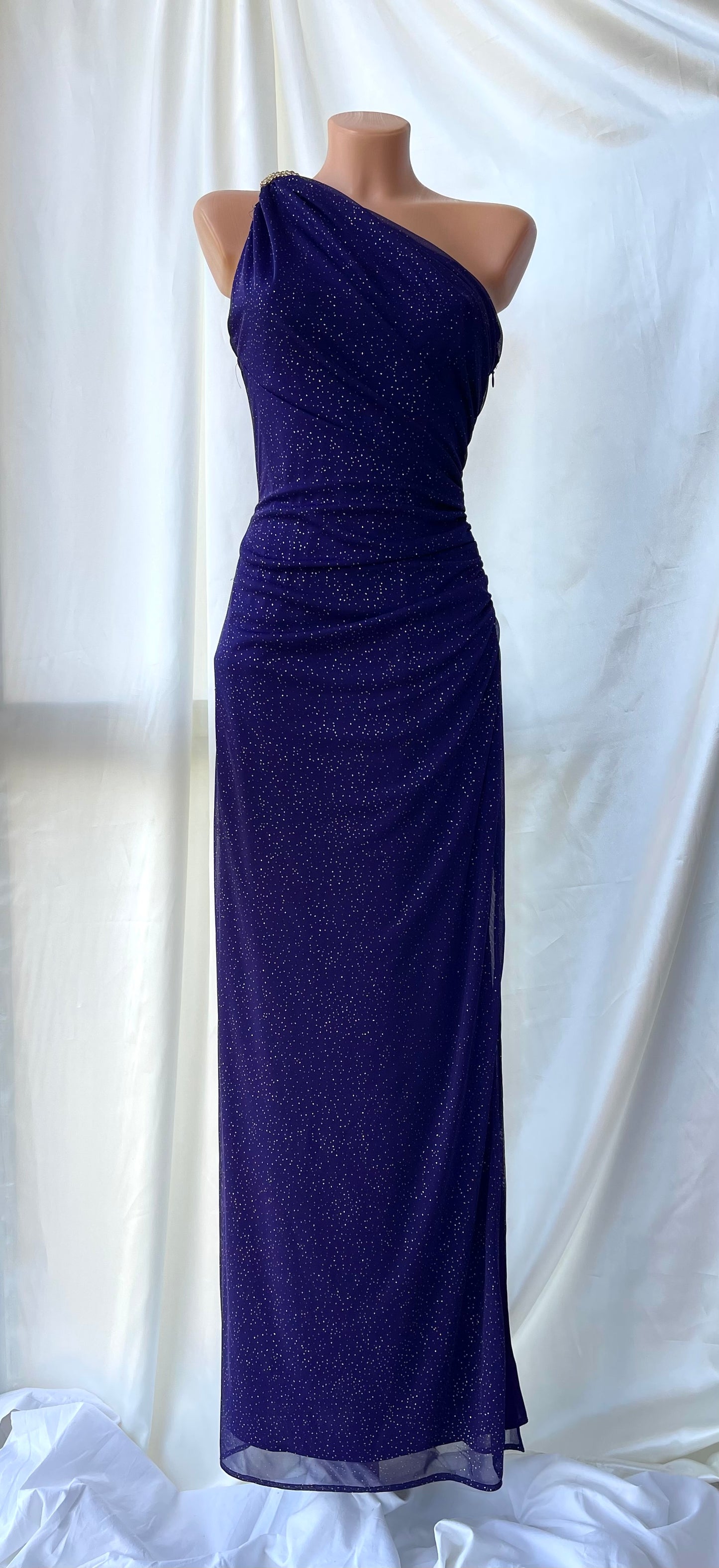 Sparkly Dark Purple Midnight Gown
