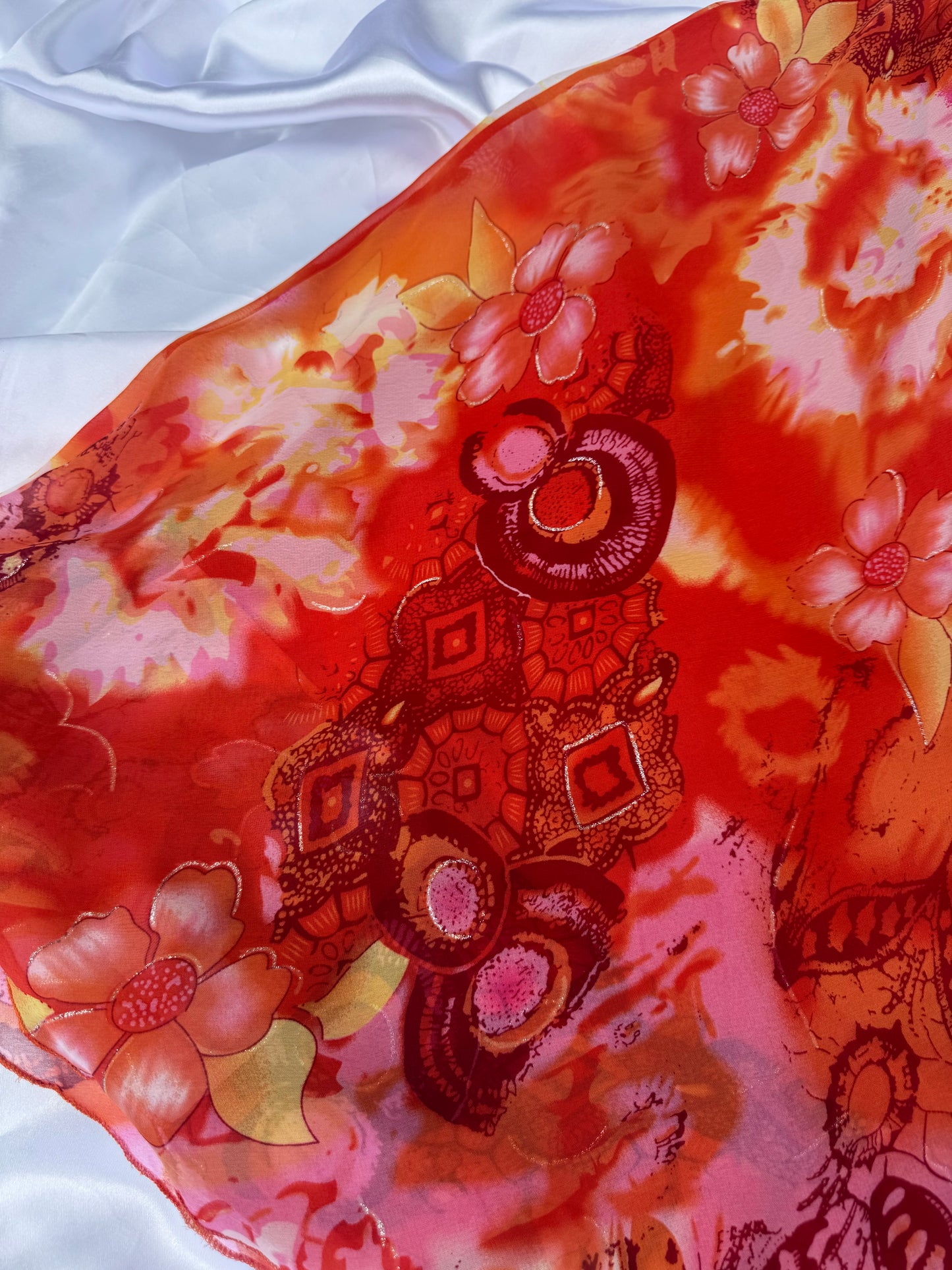 Pink & Orange Vintage Dress
