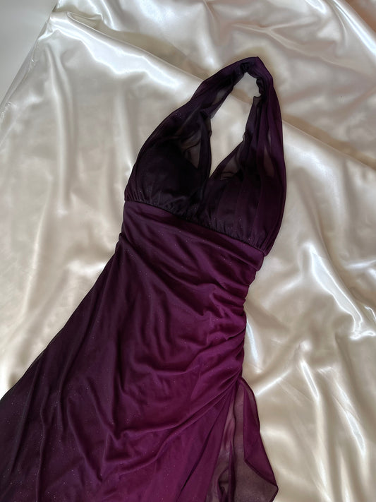 Sparkly Ombre Purple Vintage Dress
