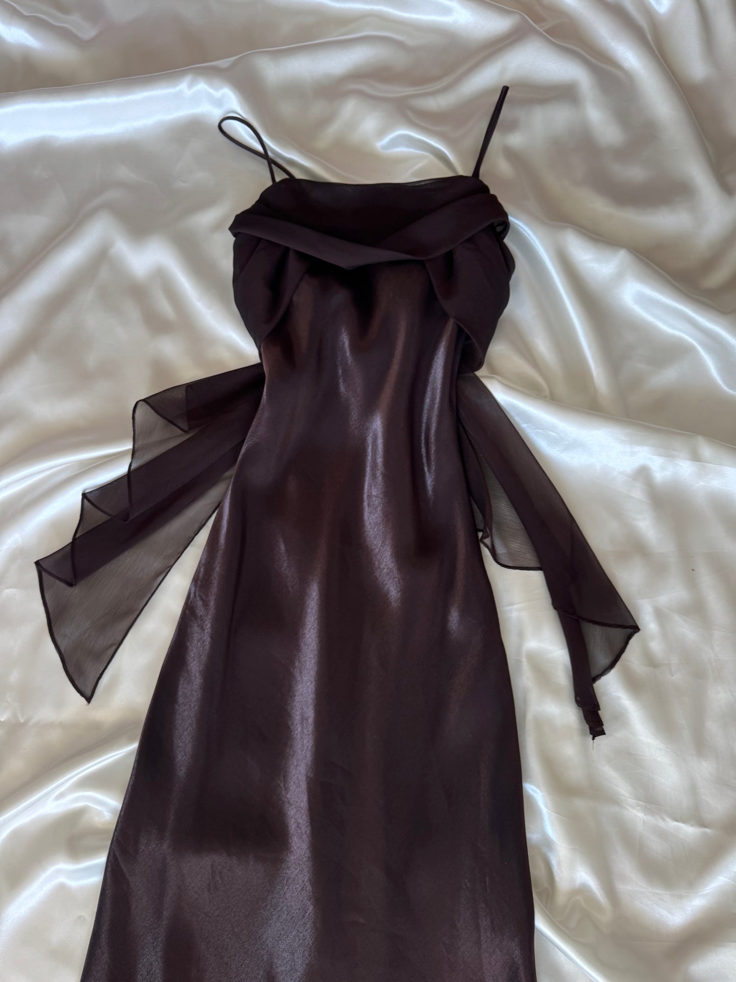 Elegant Brown Vintage Dress