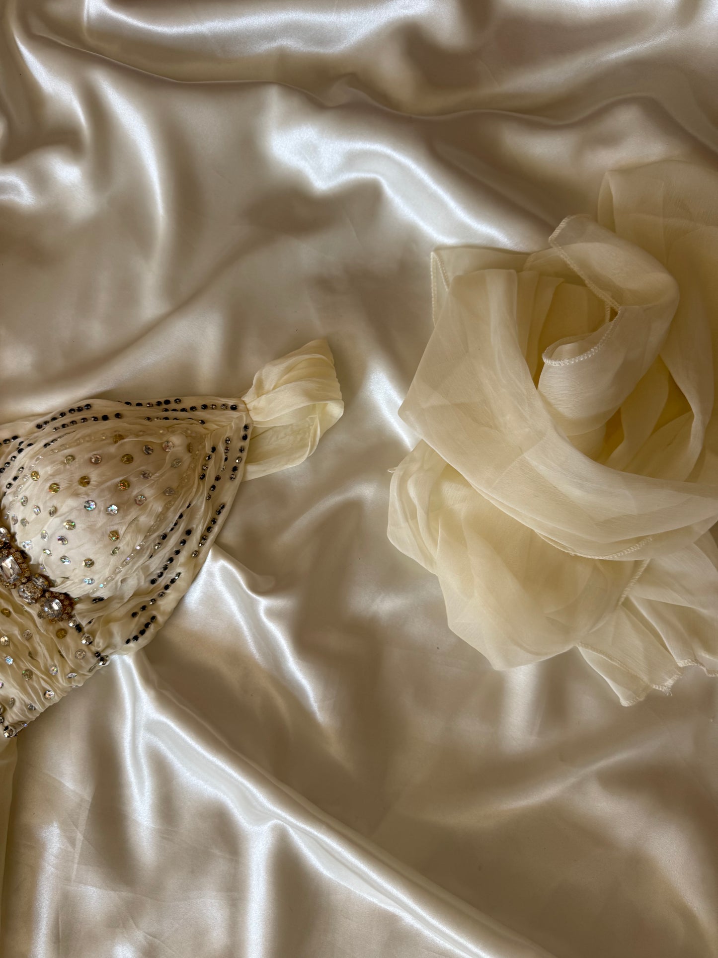 White Sparkly Vintage Dress
