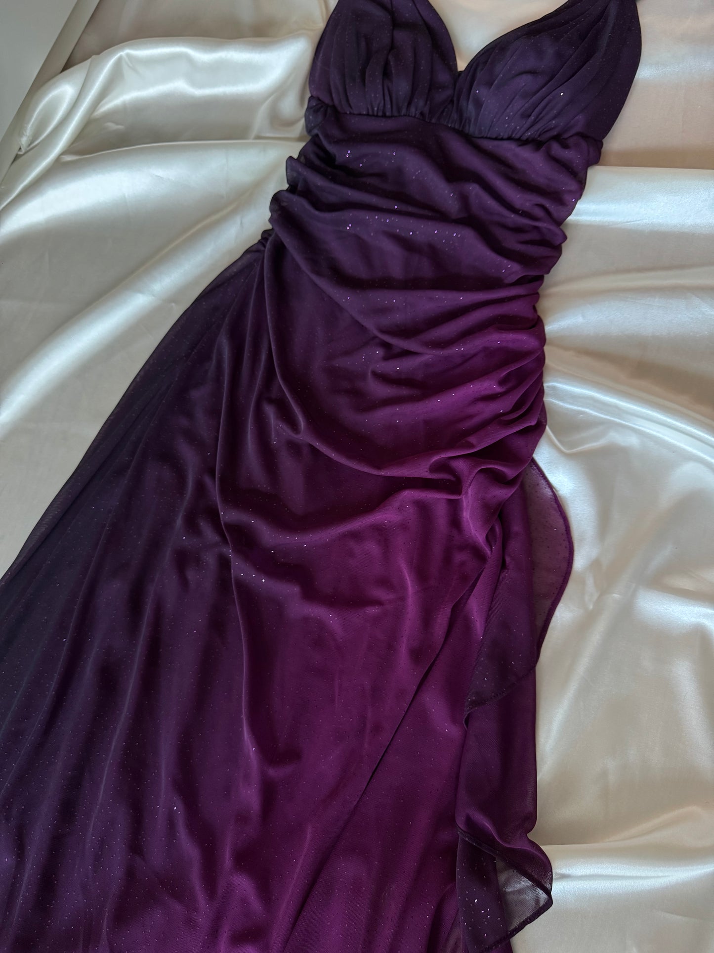 Sparkly Ombre Purple Vintage Dress