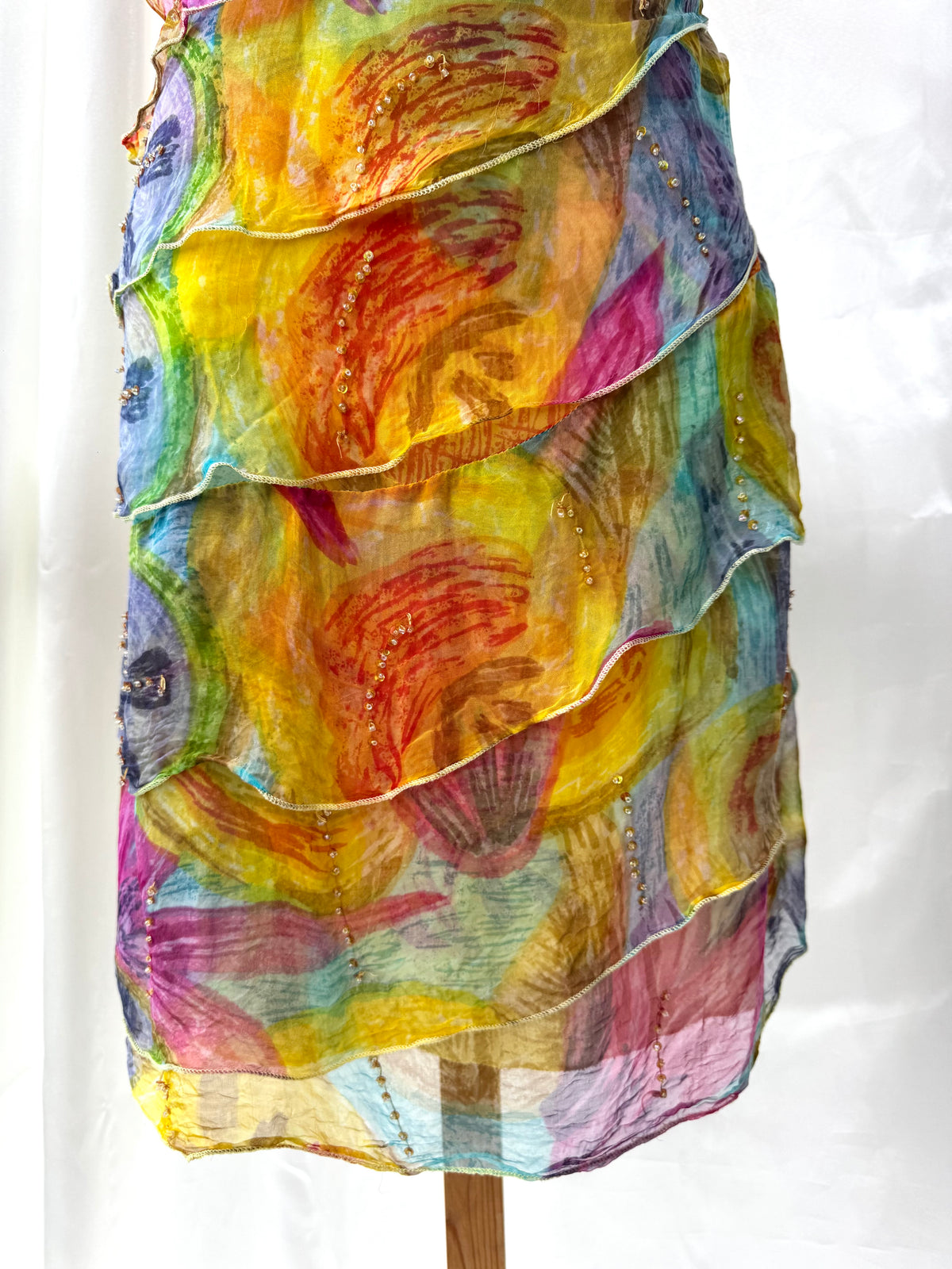 Colorful Floral Mini Rene Derhy Vintage dress
