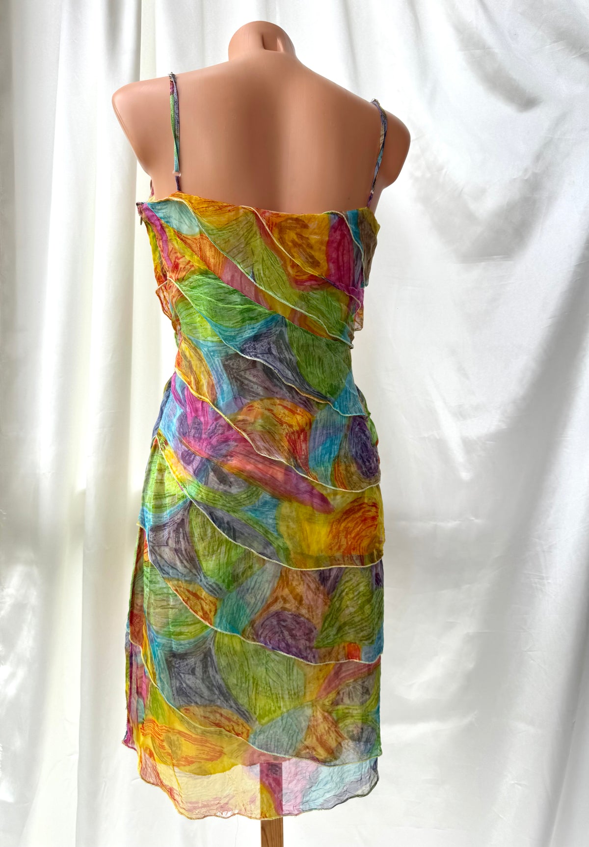 Colorful Floral Mini Rene Derhy Vintage dress