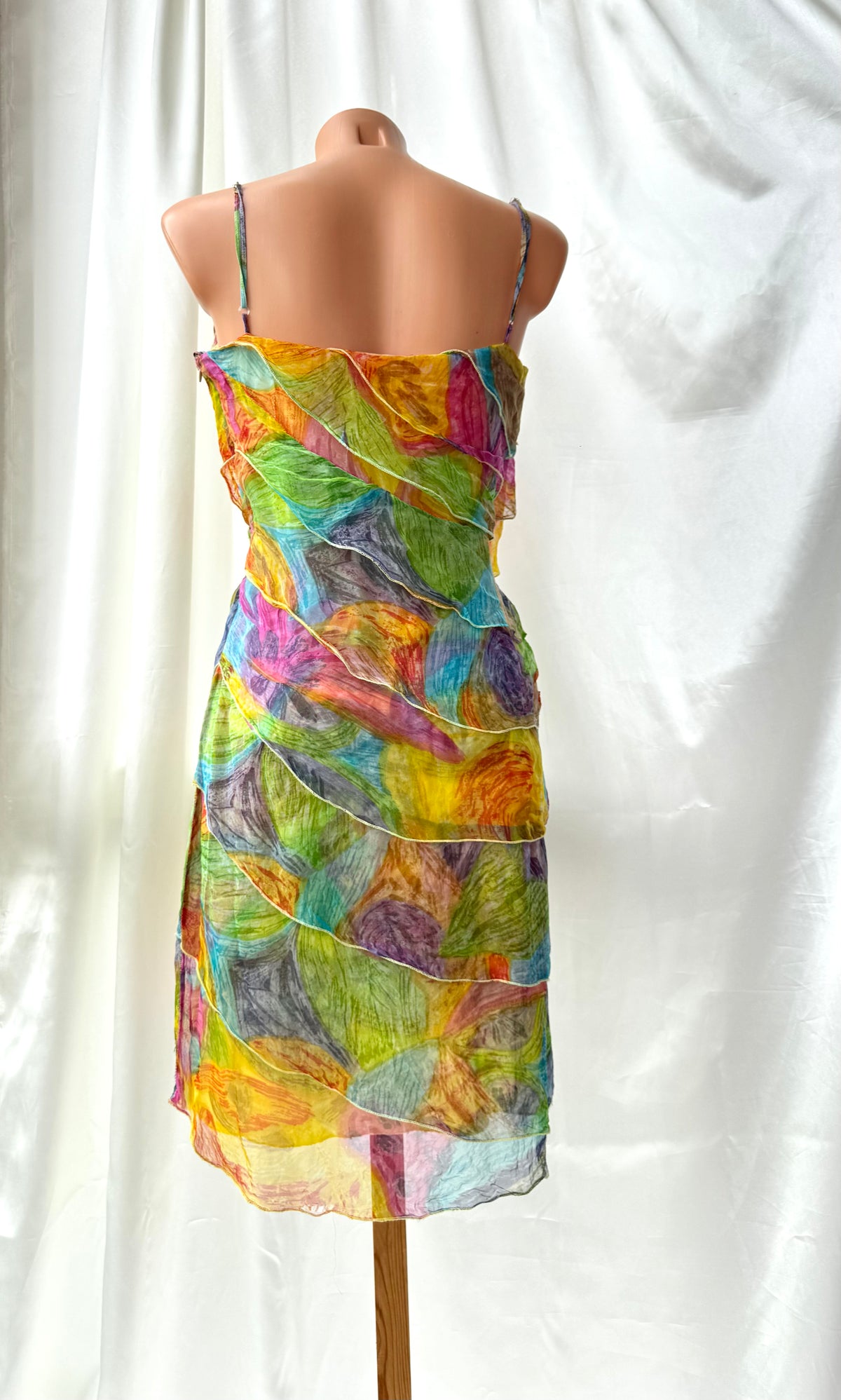 Colorful Floral Mini Rene Derhy Vintage dress